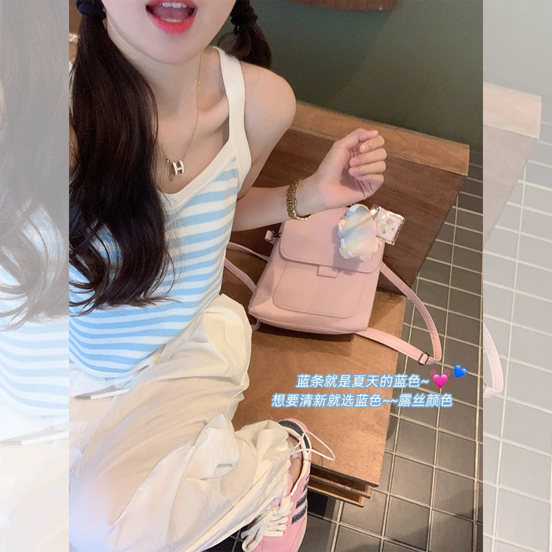 曾小咸 假日海滩 条纹吊带背心女Z241VY0033