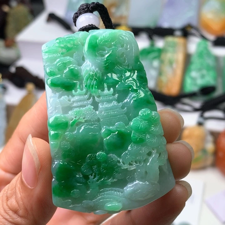 翡翠未镶嵌颈饰天然翡翠