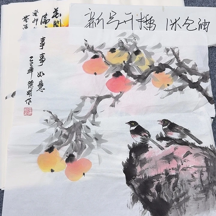 国画纯手绘作品欣赏图