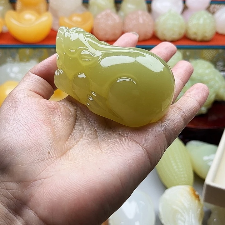 小***神石材貔貅手把摆件