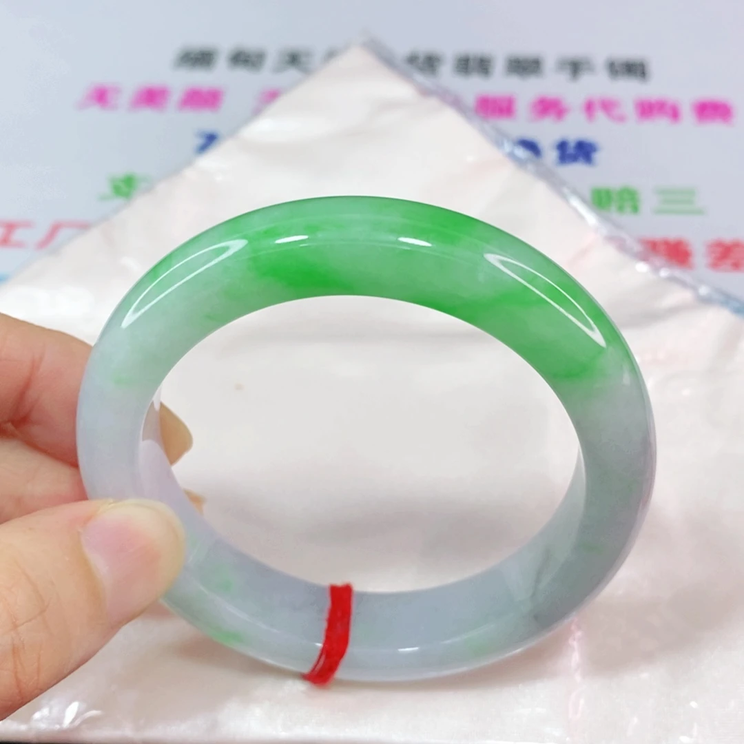 未镶嵌手镯翡翠54圈口正圈