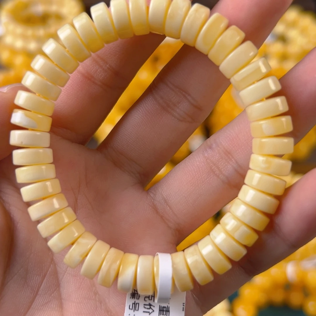 琥珀未镶嵌手串药片