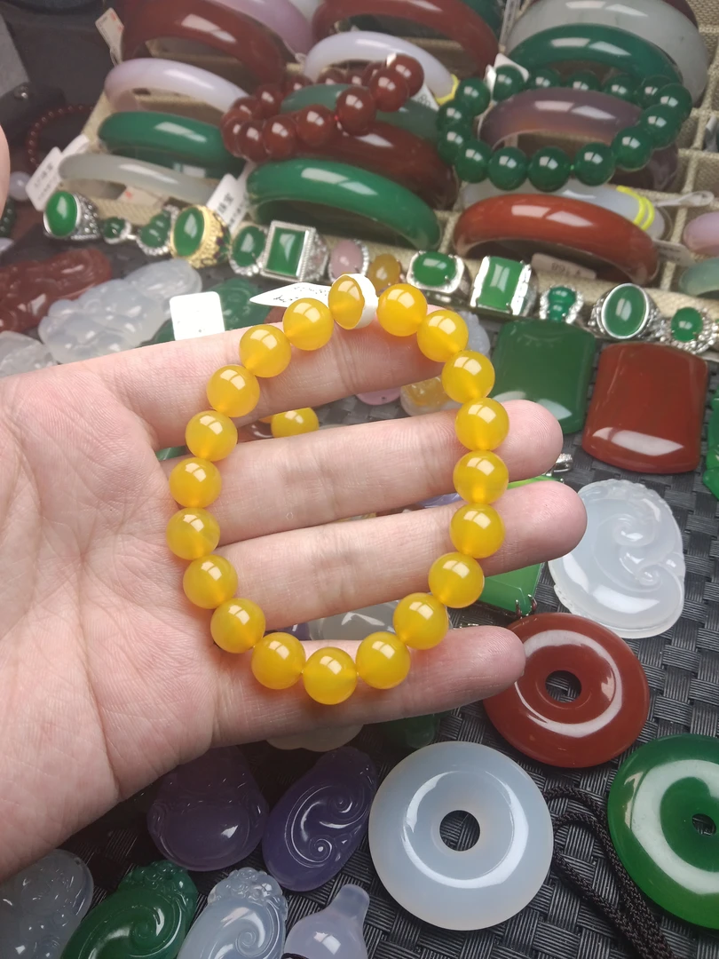 天然玛瑙玉髓手串