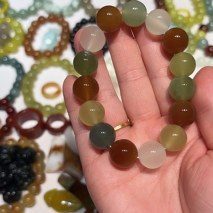 蛇纹石玉未镶嵌手串
