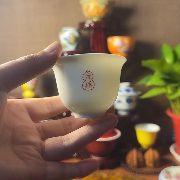 摆件陶景德镇陶瓷茶杯