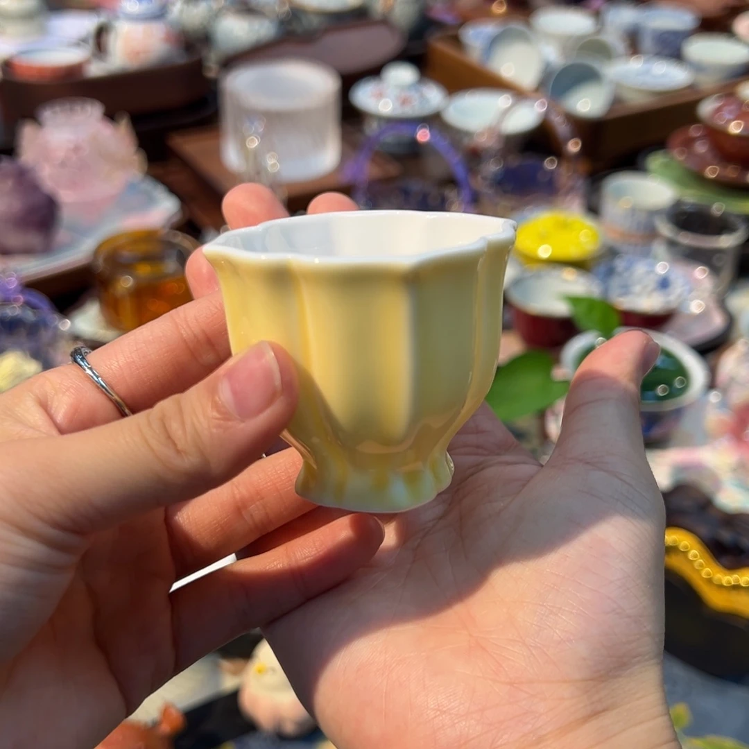摆件特价黄色主人杯