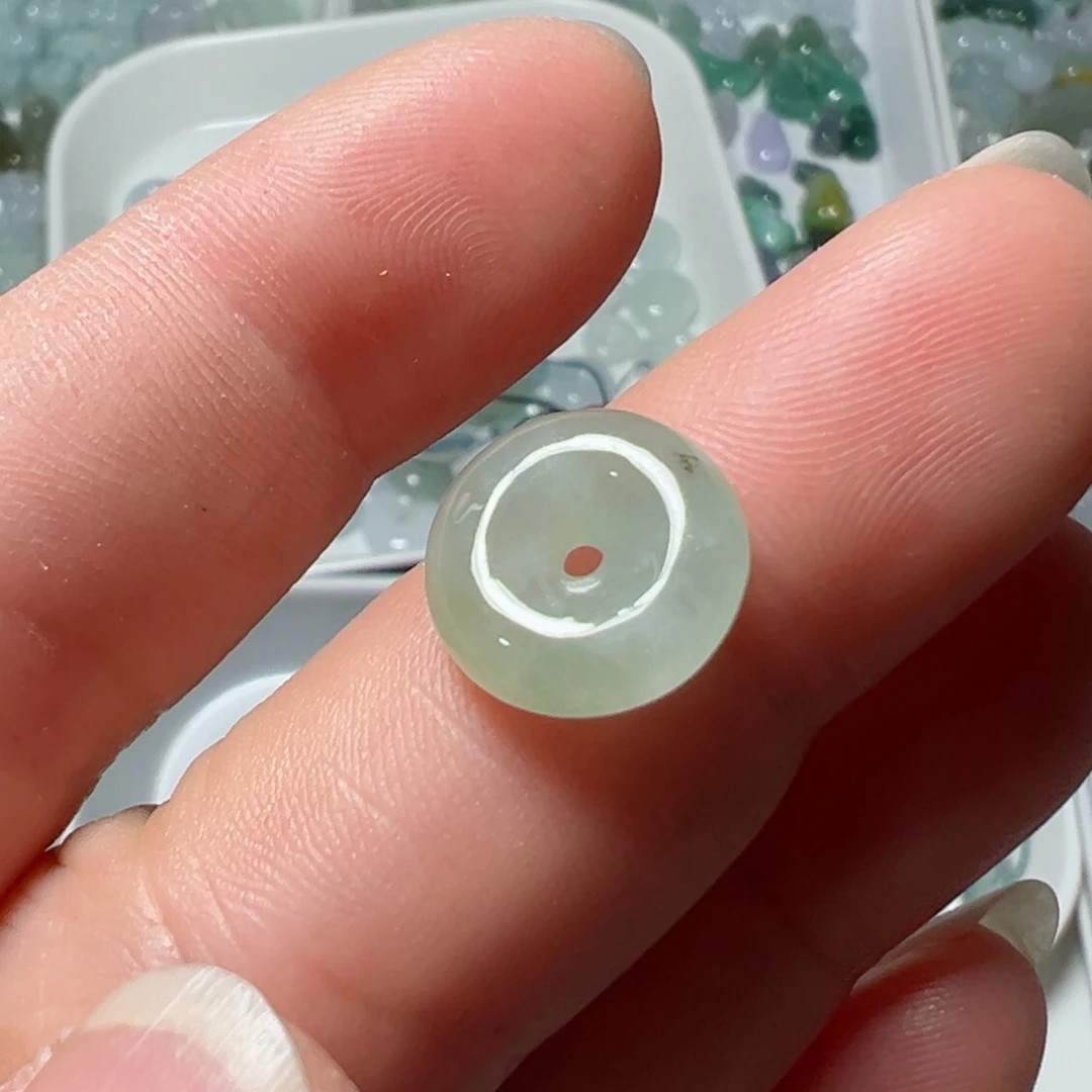 翡翠颈饰未镶嵌a*小平安扣一个