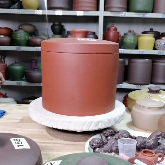 茶叶罐紫砂正品五饼清水红泥素面