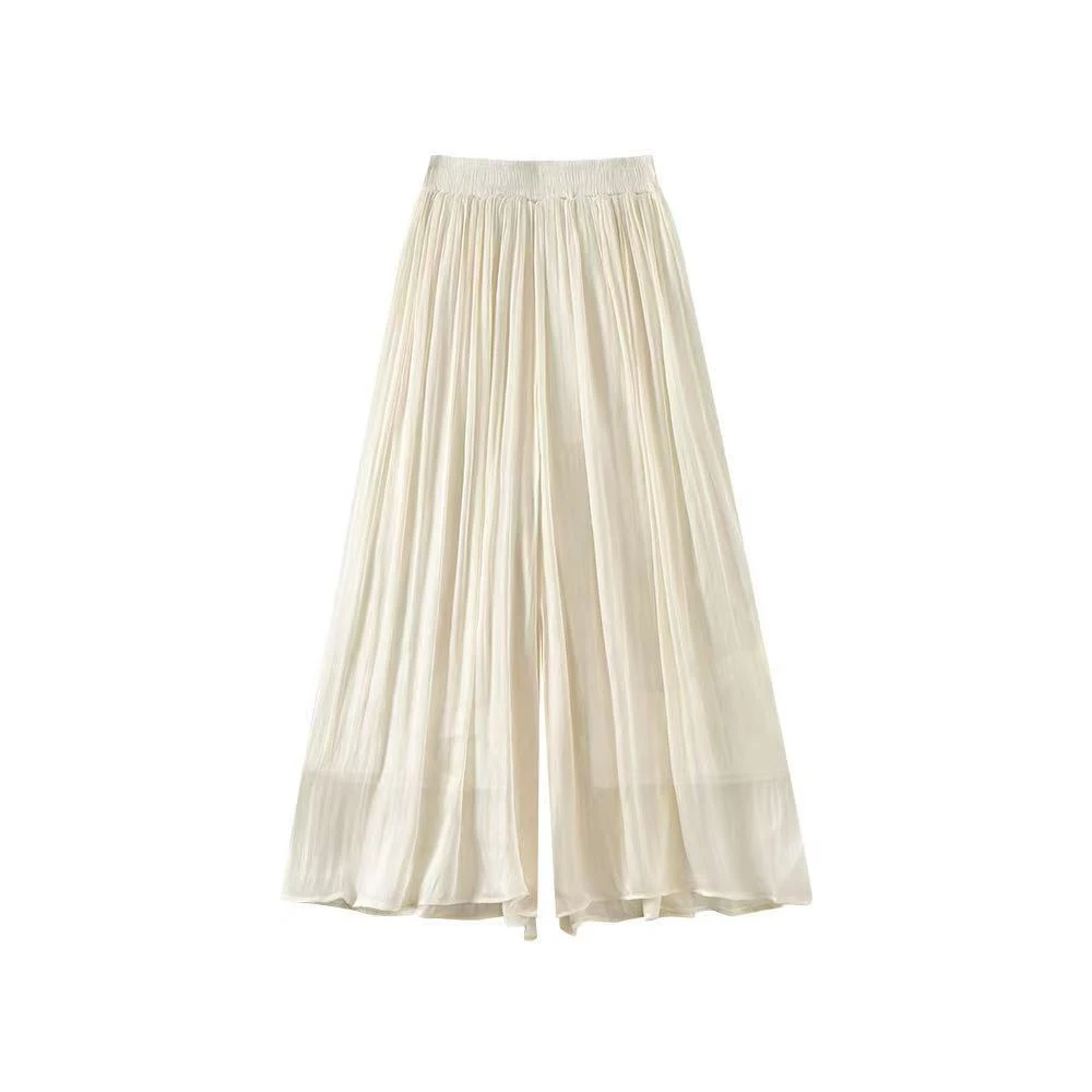 【D】琉璃纱冰丝垂感裙裤H71