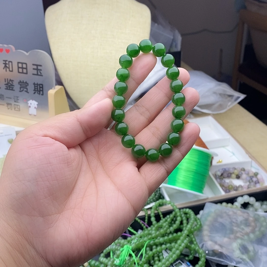 和田玉未镶嵌手链