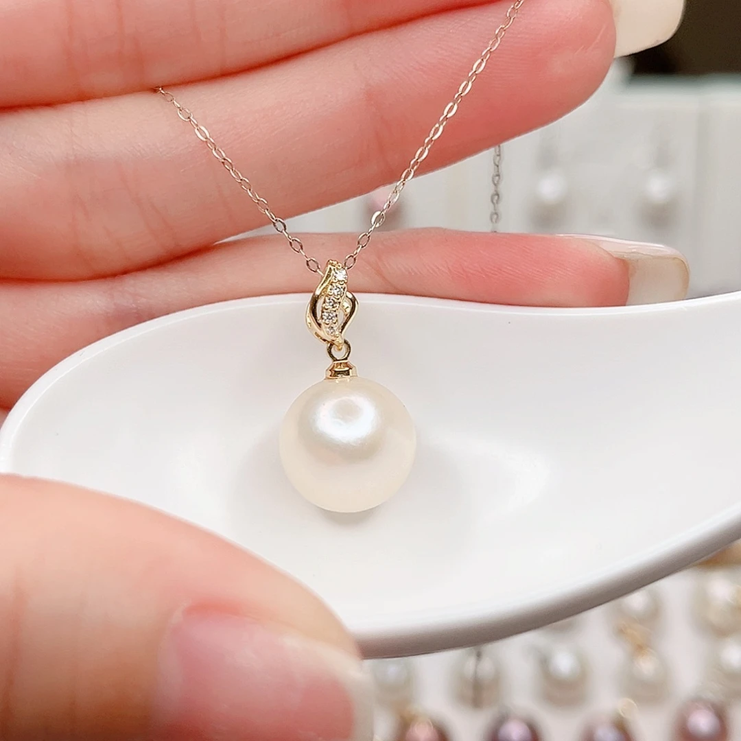 淡水珍珠吊坠(赠链)合金