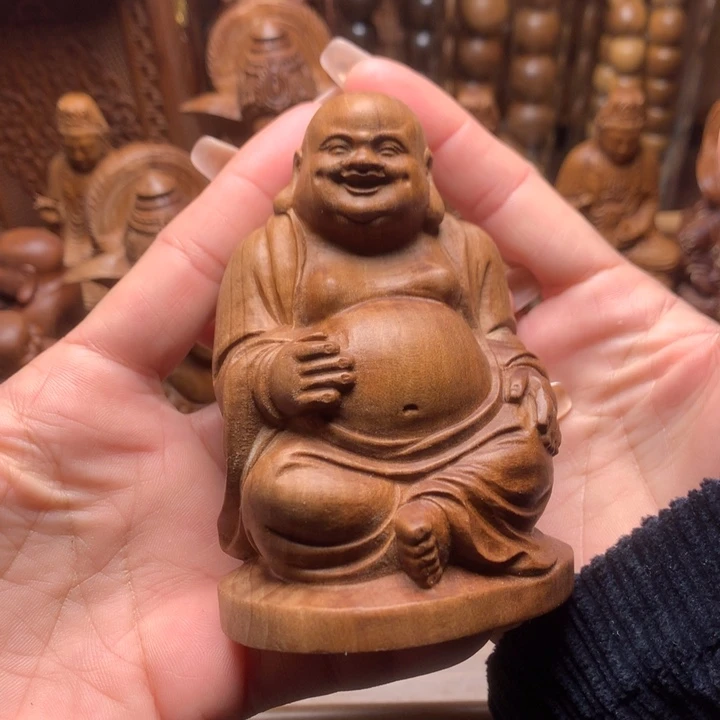 檀香木其他黑**K老山檀香手把件