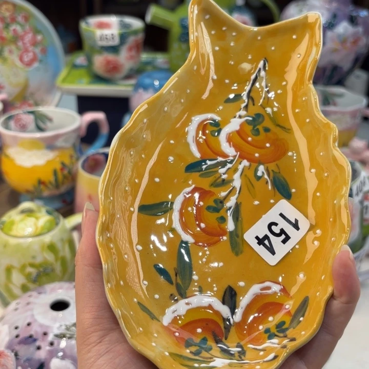 瓷片景德镇手绘高温釉下彩陶瓷茶具