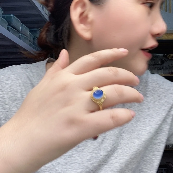 玛瑙/玉髓戒指合金