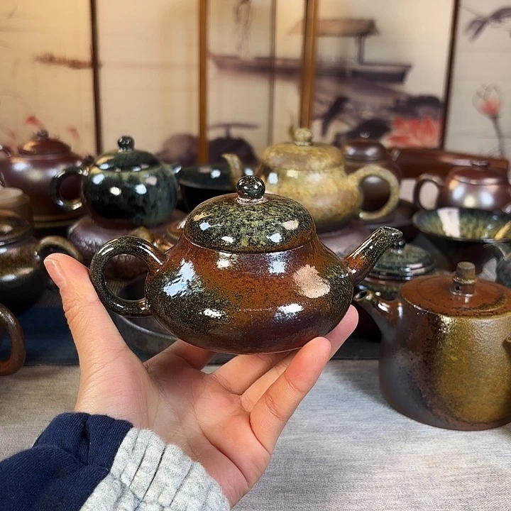壶柴烧紫砂壶君德