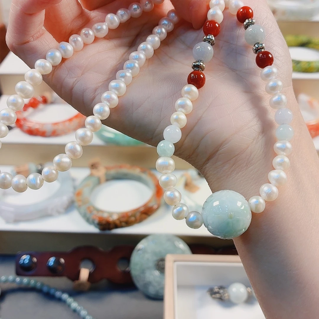 l****翡翠未镶嵌手链手串