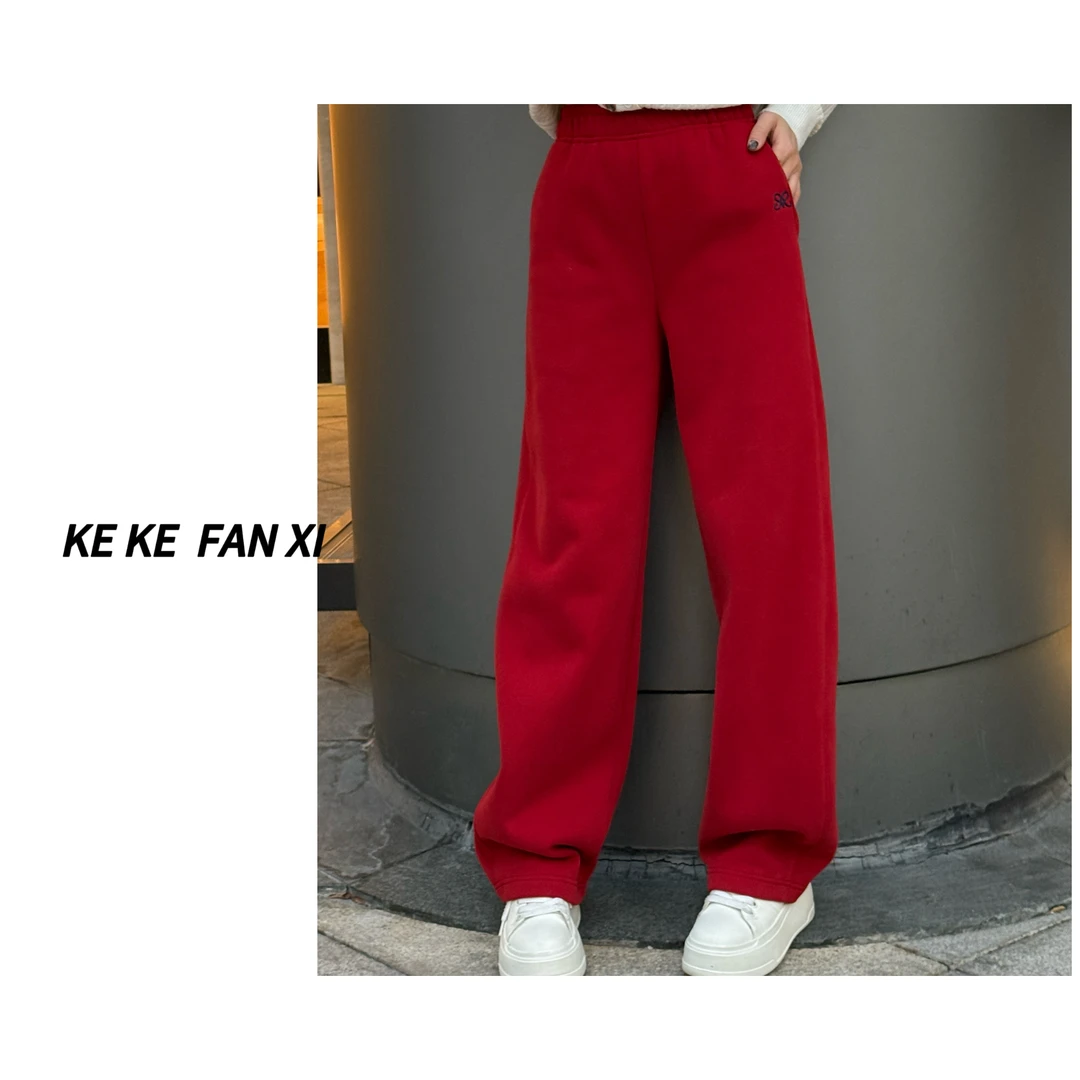 8685加绒休闲卫裤时尚百搭宽松秋冬