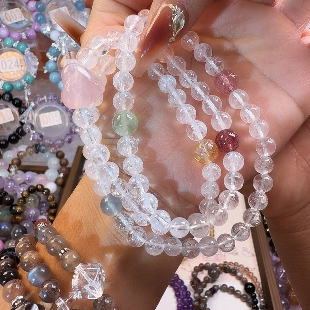 手链合金水晶白啊塞多宝