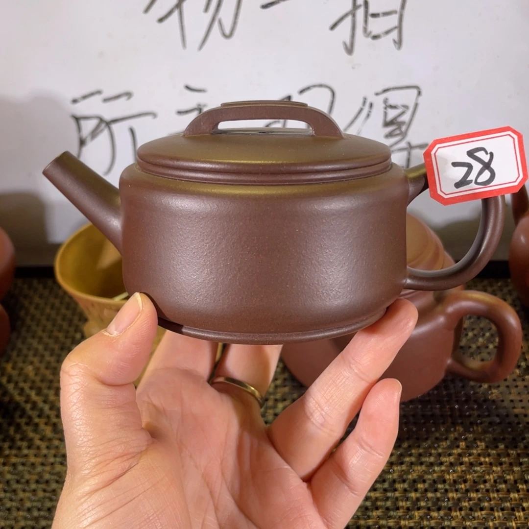 紫砂茶壶汉瓦紫泥