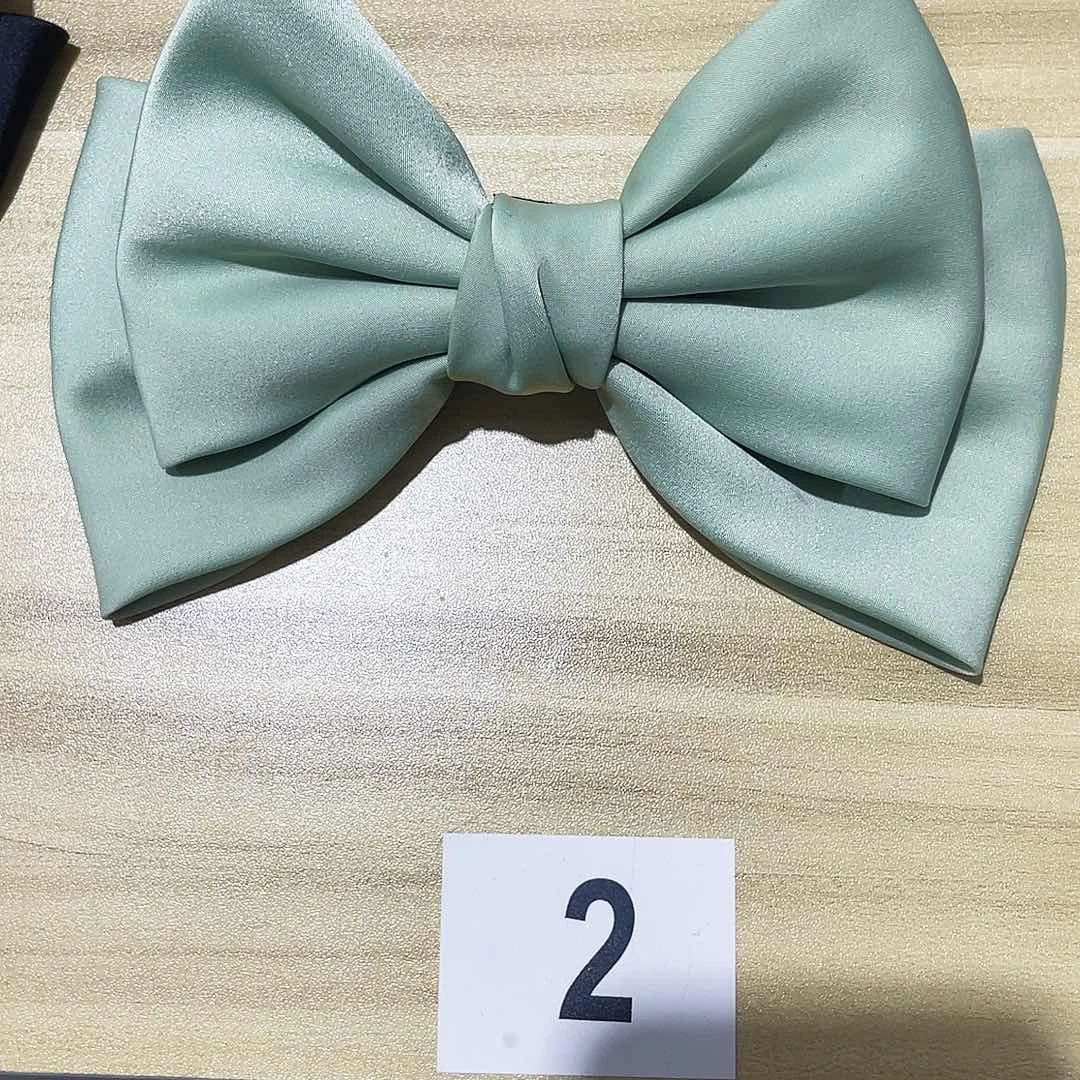 皮质铁合金蝴蝶结发夹