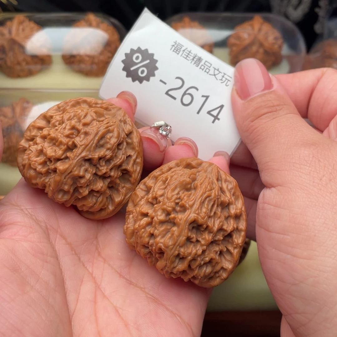 乐***庆文玩核桃把件44头货南疆石