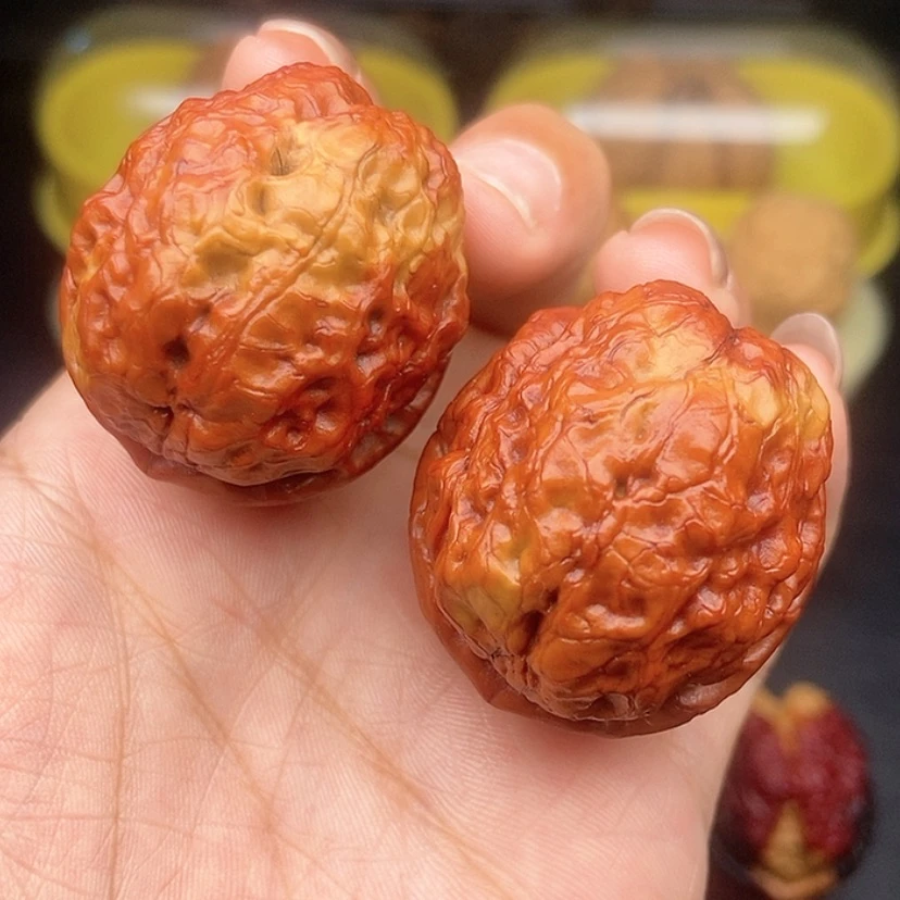 【闪购商品】文玩核桃把件40尺七彩至尊疙瘩包