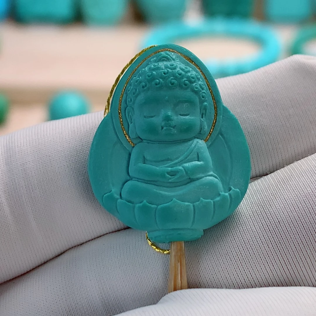 绿松石挂件未镶嵌