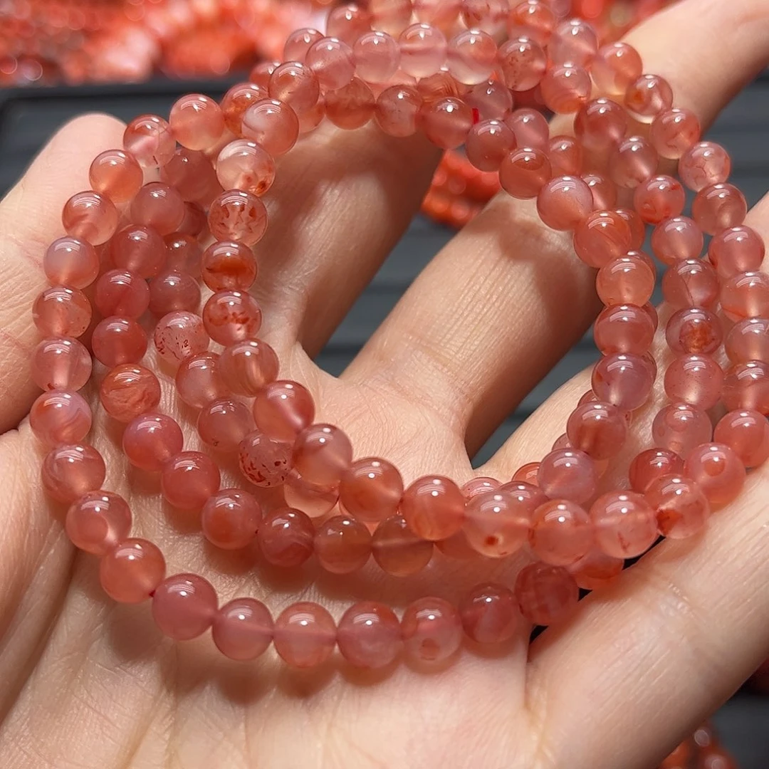 南红玛瑙手链未镶嵌