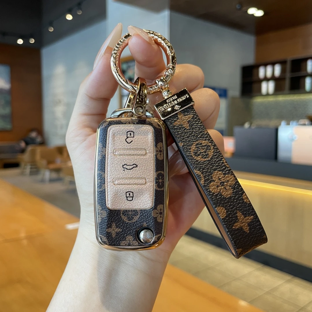 【大众】专用钥匙套新老款速腾桑塔纳朗逸蔚领途观帕萨特宝来POLO包