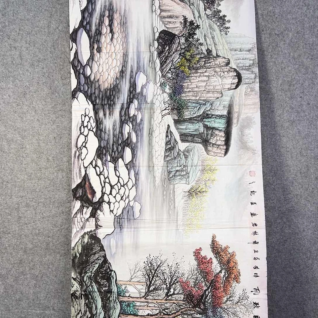 国画877 花鸟在此鸣叫时还要一