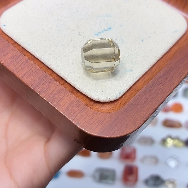 水晶珠宝半成品银S925镶嵌黄水车轮珠打孔定制不退换