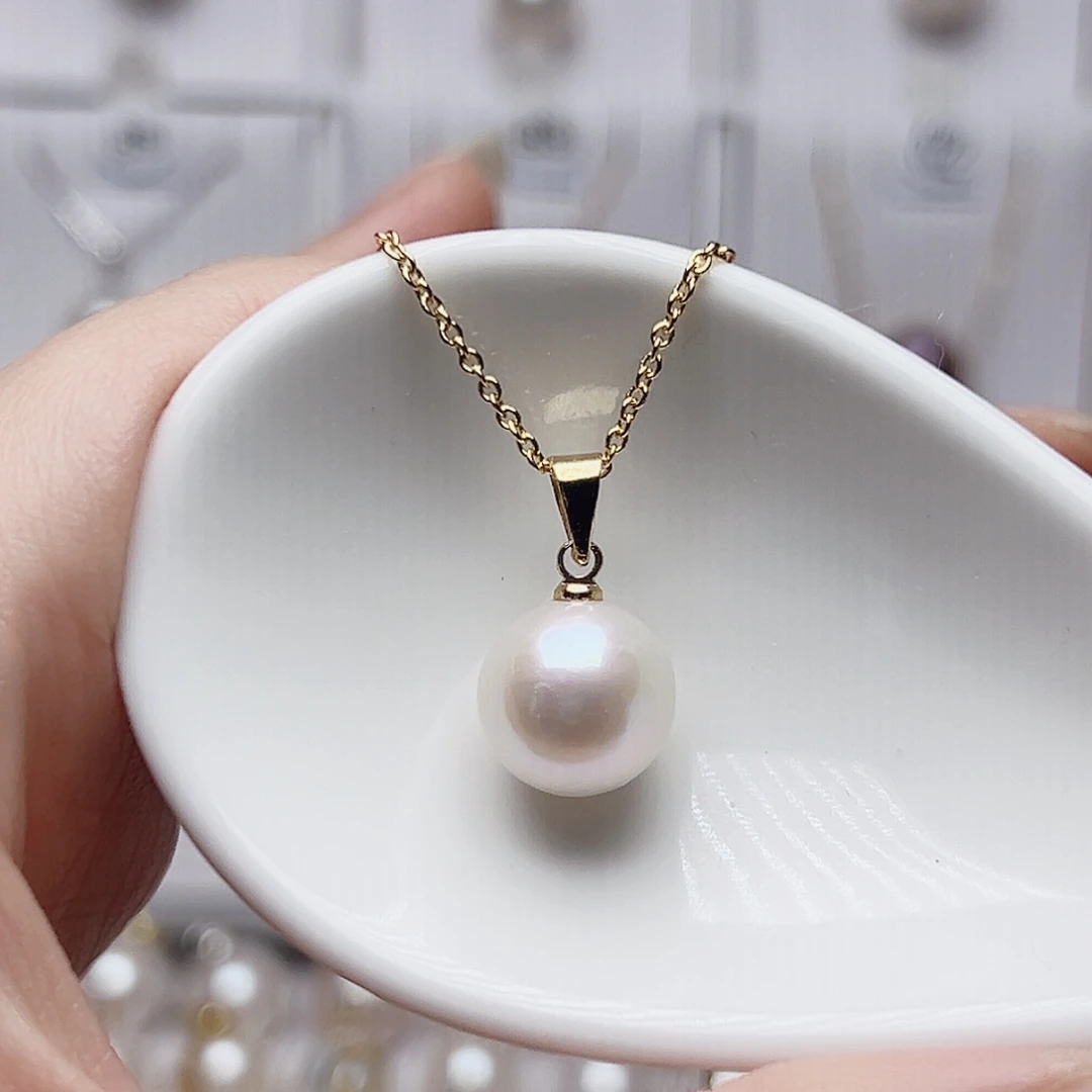 未镶嵌淡水珍珠吊坠(赠链)