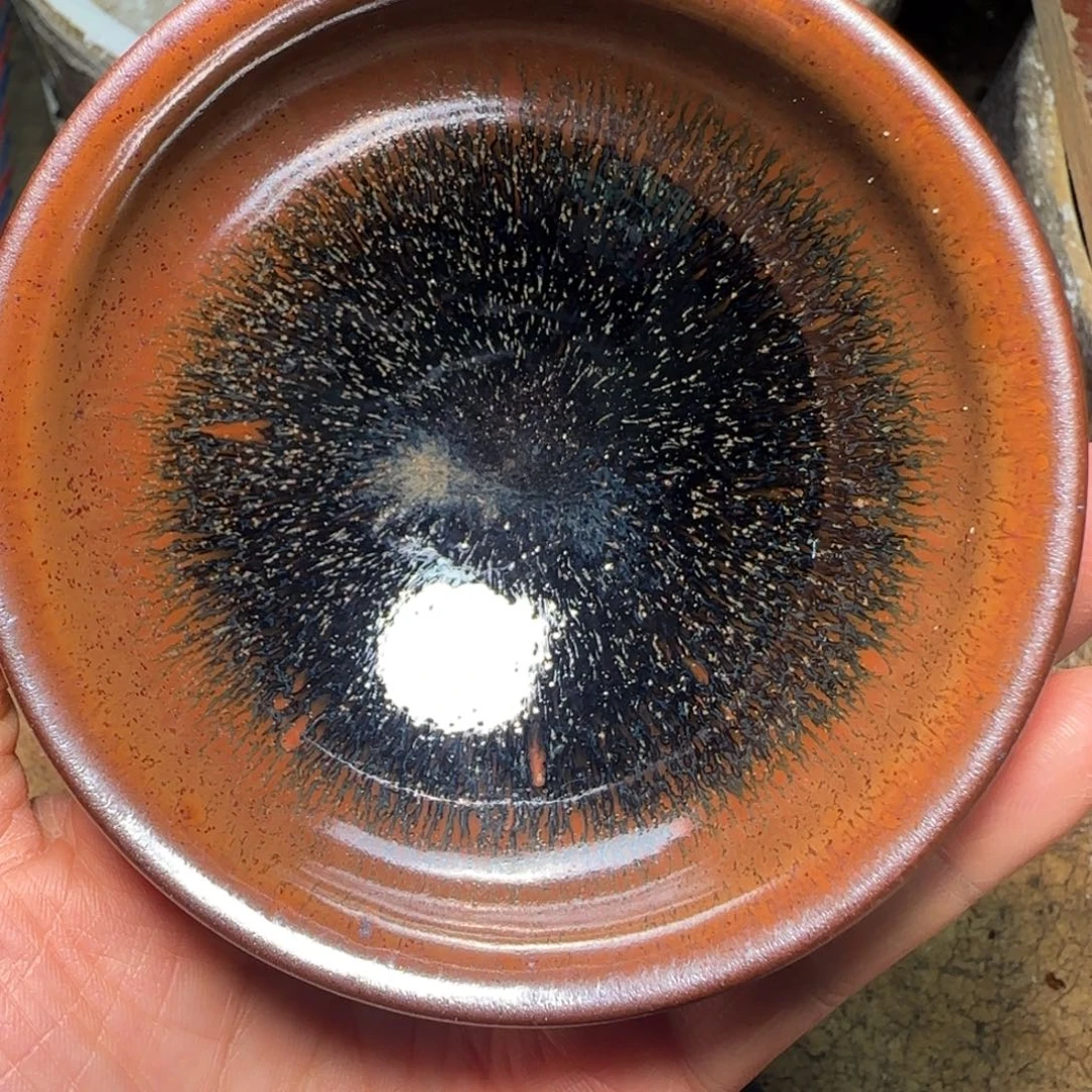 柴烧建盏茶盏茶杯966