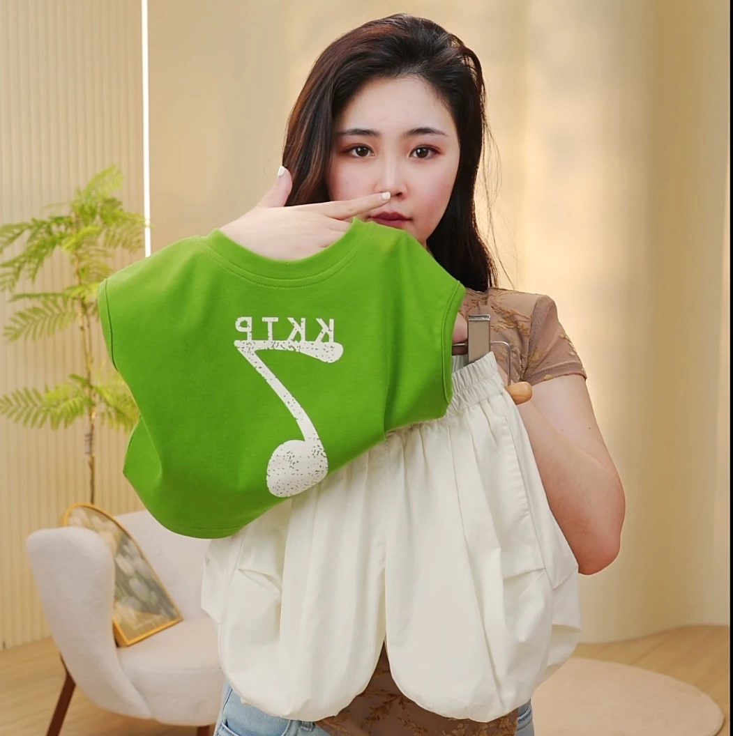 Y【音乐字母背心套装】男童女童洋气休闲宽松韩版圆领夏季时尚儿童