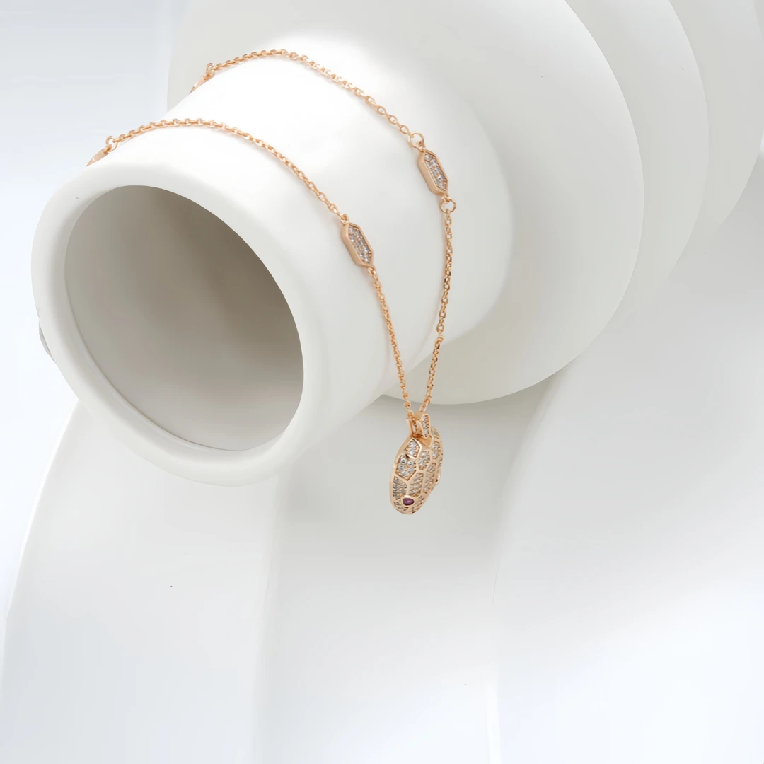 铜合金锆石项链 时尚百搭项链0452（链长50+5cm）