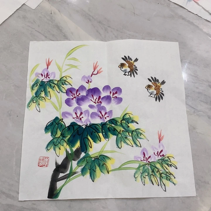 纸本国画艺术作品欣赏