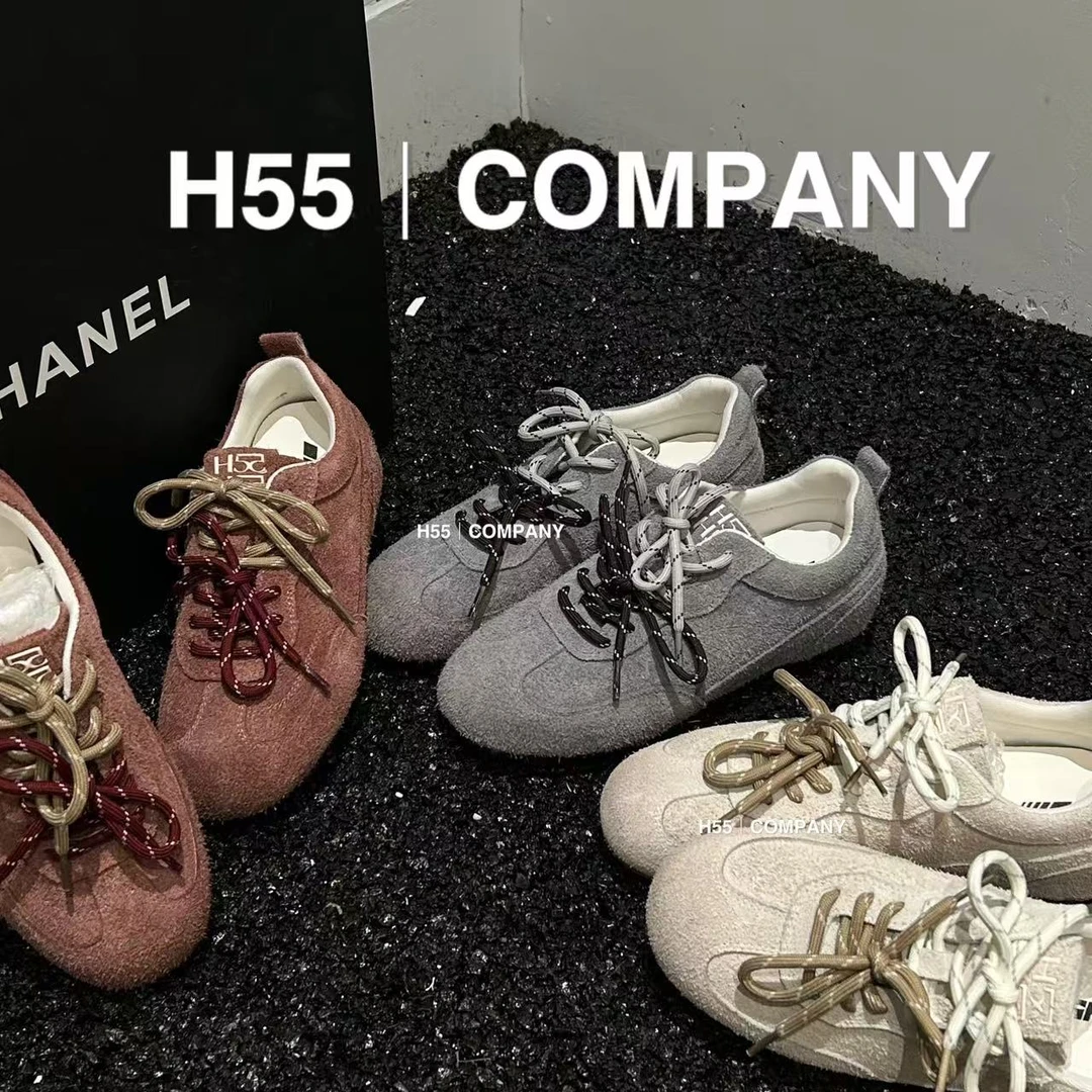 观夏｜25new糯米质感擦色德训鞋隐形增高4cm19-2252【N】