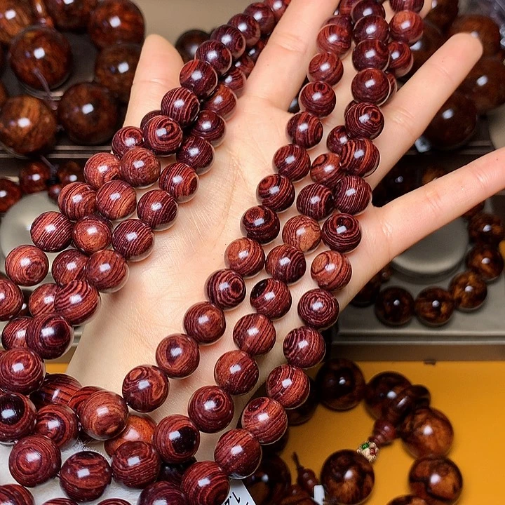 花梨木类手串/手链黄花梨风化料老挝花梨土埋料1.2