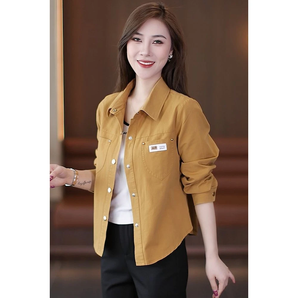 洗水棉牛仔外套女2025春秋季新款时尚减龄小个子上衣短款纯棉外套