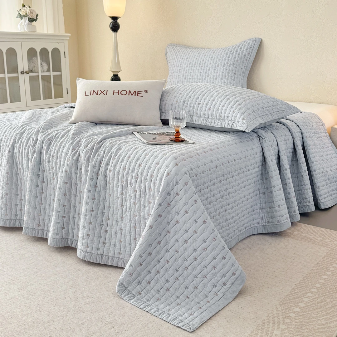 全棉 床盖 大尺寸2.4x2.6m三件套 适合1.8米，2米大床