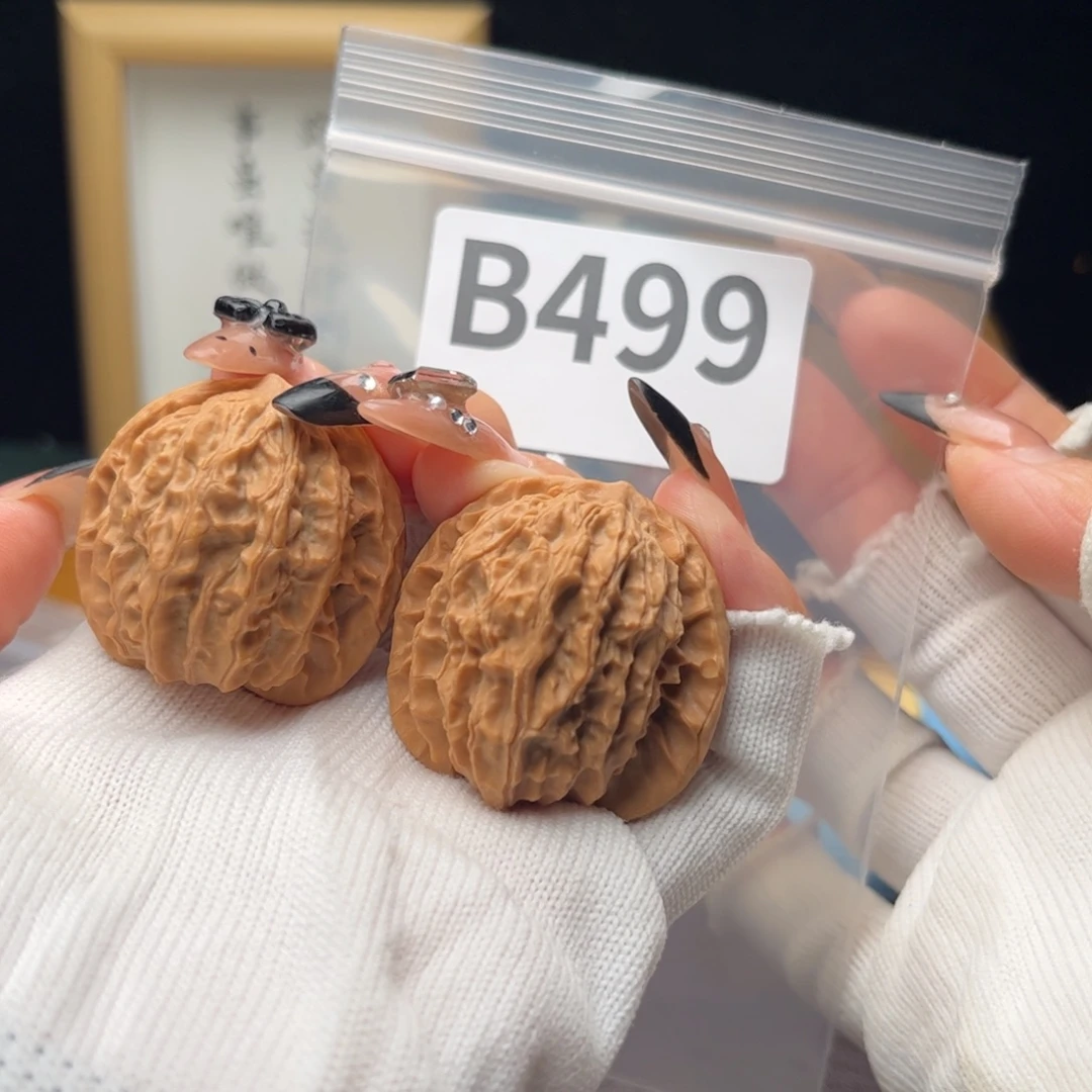 把件文玩核桃35红豆b499