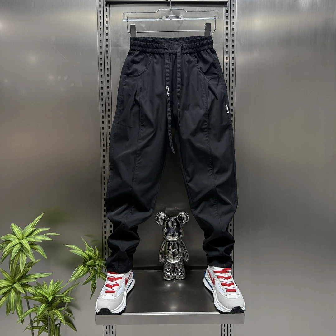 2025新款秋冬男款休闲裤运动百搭裤子男生长裤加绒加厚直筒裤卫裤