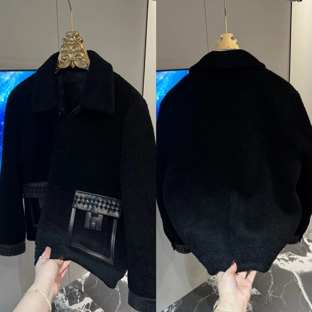 「星漓轻奢出品」25212/XINGLI羊毛内胆/高端欧货男士翻领羊毛夹克