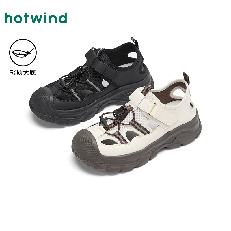 热风2025年夏季新款女士时尚凉鞋H67W25203