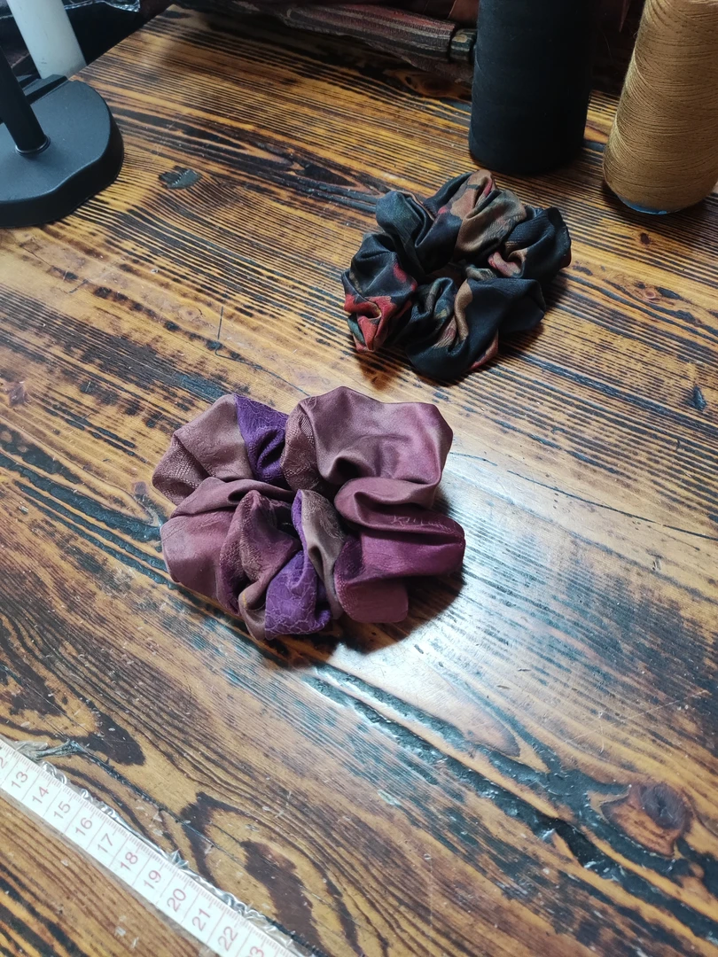 香云纱发圈颜色随机5个