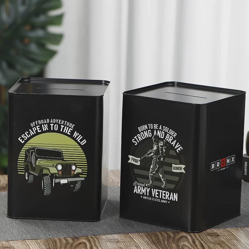 大容量只进不出365天经典复古车储蓄罐抖音网红同款大人用存钱罐