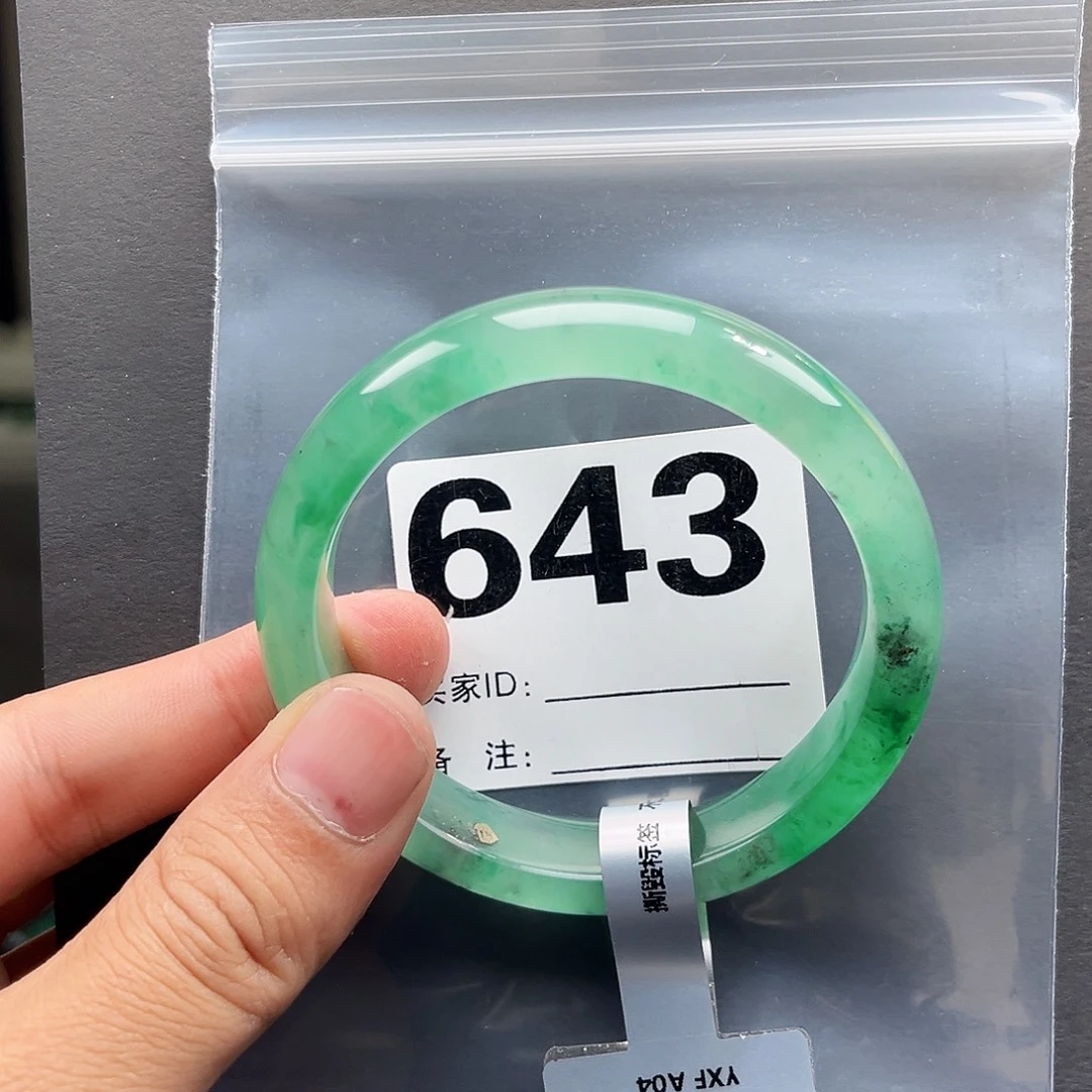 未镶嵌手镯石英质玉（非洲翠）58圈口643