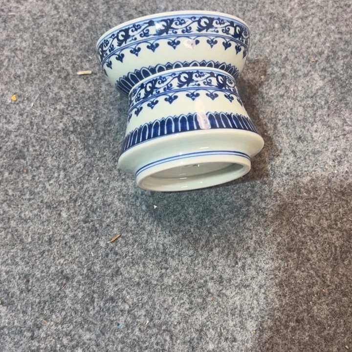 白青花宝想茶漏全