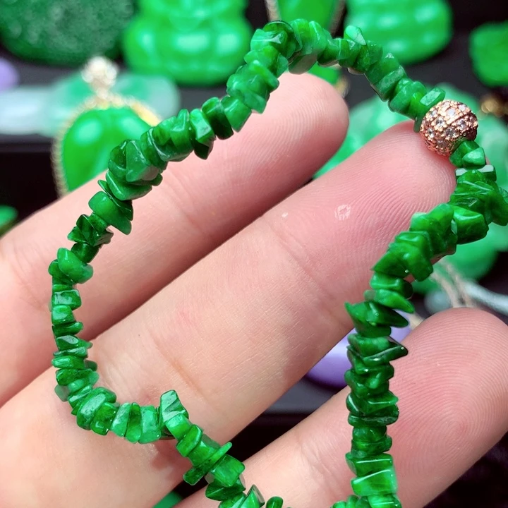 翡翠未镶嵌手链手串