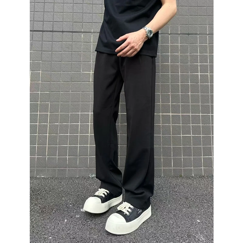 夏季新品cleanfit弯刀微喇西裤男子舒适透气通勤休闲直筒阔腿裤